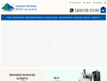 Tablet Screenshot of instantshade.com.au